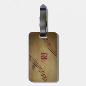 Baseball Bagagelabel (Achterkant verticaal)