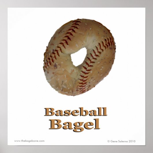 Baseball Bagel Poster (Voorkant)