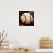 Baseball Ball Artwork Poster - Square Posters (Keuken)
