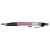 Baseball Ball Blauw Rood Sportnaam Pen (Bodem)