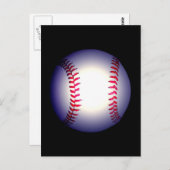 Baseball Ball Briefkaart (Voorkant / Achterkant)