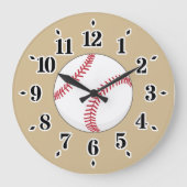 Baseball Ball Grote Klok (Voorkant)