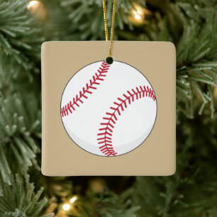 Baseball Ball Keramisch Ornament