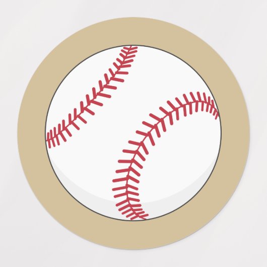 Baseball Ball Labels (Design 1)