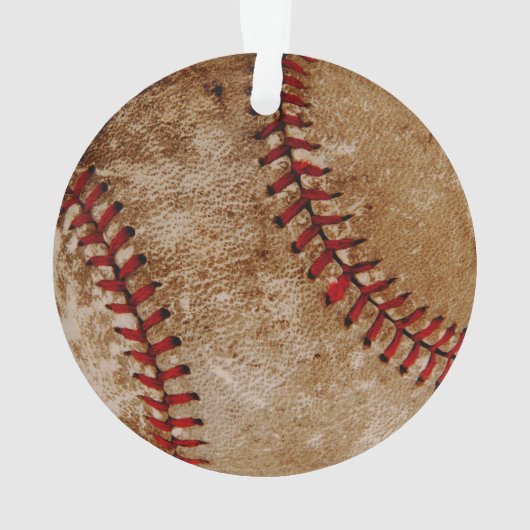  Baseball Ball Red en White Sports Ornament (achterkant)