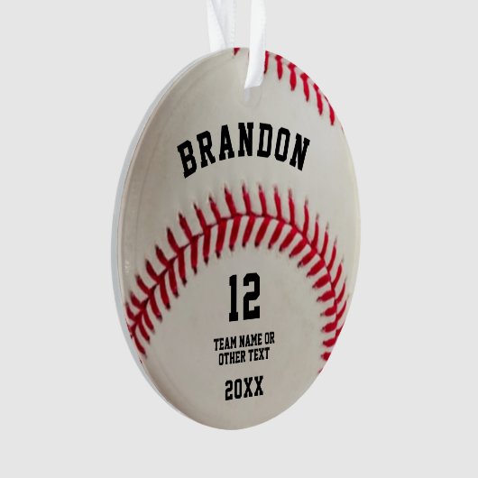 Baseball Ball Red Stitch Photo Cer personnalisé (devant)