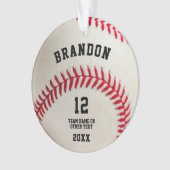 Baseball Ball Red Stitch Photo Cer personnalisé (devant)