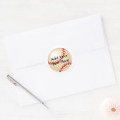 Baseball Ball Ronde Sticker (Envelop)