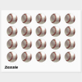 Baseball Ball Ronde Sticker (Vel)
