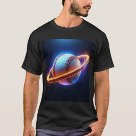 Baseball Ball Saturn Planet, Geweldige Sport Desig T-shirt