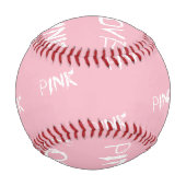 Baseball Balle de base-ball love pink (Dos)