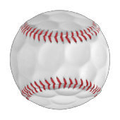Baseball Balle de golf blanche texturée avec nom et numéro (Dos)