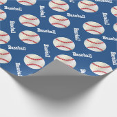 Baseball Balls | DIY Achtergrondkleur Cadeaupapier (Hoek)