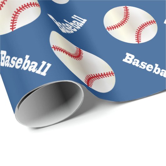 Baseball Balls | DIY Achtergrondkleur Cadeaupapier (Rol Hoek)