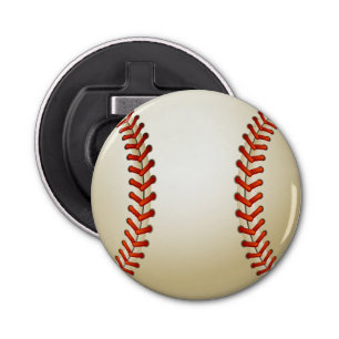 Baseball Balls Sportpatroon Button Flesopener