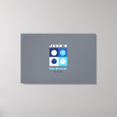 BASEBALL Bar Bat Mitzvah Sign In Board Canvas Afdruk (Voorkant)