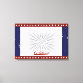 BASEBALL Bar Bat Mitzvah Sign In CUSTOM Canvas Afdruk (Voorkant)