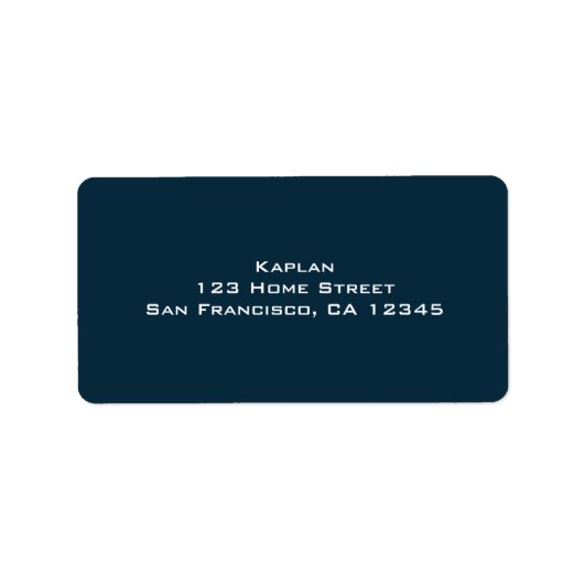 Baseball Bar Mitzvah Return Address Label (Voorkant)