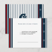 Baseball Bar Mitzvah RSVP (Devant / Derrière)