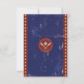  BASEBALL Bar Mitzvah uitnodiging (Achterkant)