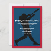 Baseball Bar Mitzwa Uitnodiging (Achterkant)