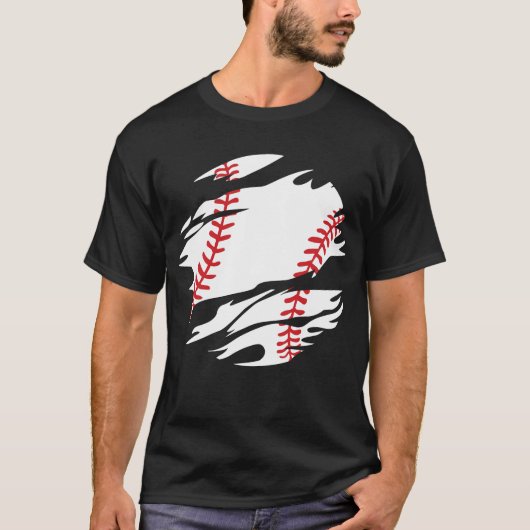 Baseball Baseball Player Fan T-shirt (Voorkant)