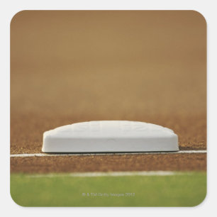 Baseball-basis Vierkante Sticker