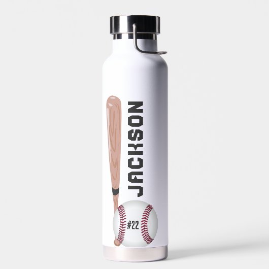 Baseball Bat & Ball Waterfles (Links)