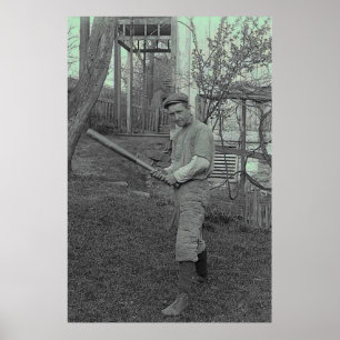 Baseball Bat Fotografie  Vaderdag Poster