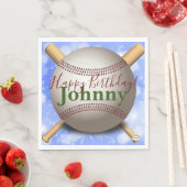 Baseball & Bat Persoonlijk Napkin HAMbWG Servet (Insitu)