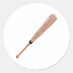 Baseball Bat Ronde Sticker