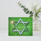 Baseball bats Bar/Bat Mitzvah-uitnodiging Kaart (Staand voorkant)