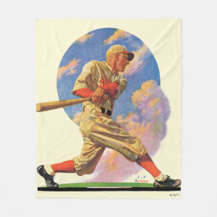 Baseball Batter Fleece Deken