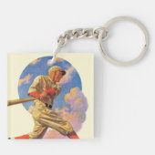 Baseball Batter Sleutelhanger (Achterkant)