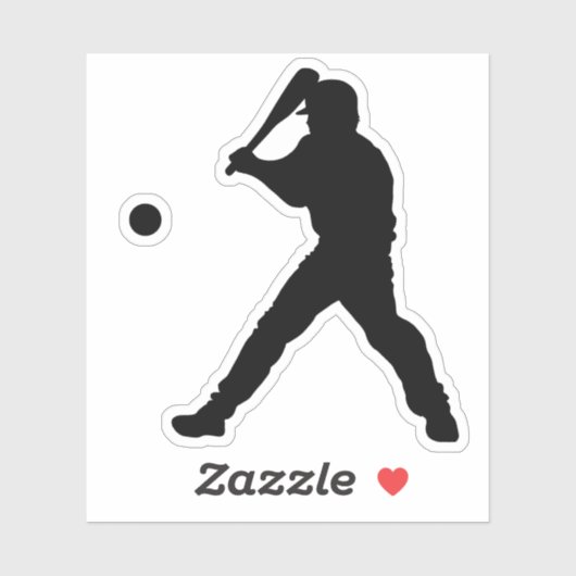 Baseball Batter Sticker (Vel)