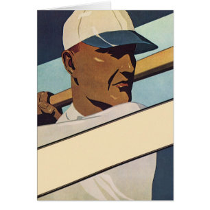 Baseball Batteur Sports Vintage, Art Stylisé