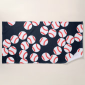 Baseball Beach Towel Strandlaken (Voorkant)