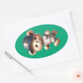 Baseball Bears 1 Oval Sticker (Enveloppe)
