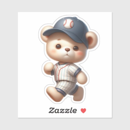 Baseball Bears 1 Sticker (Vel)