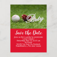 Baseball behalve de datum van de Baseball Party