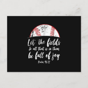 Baseball Bijbel Verse Cute Christelijk Psalm 96 Briefkaart