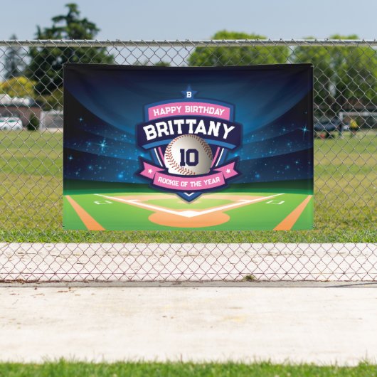 Baseball Birthday banner backdrop (Insitu)