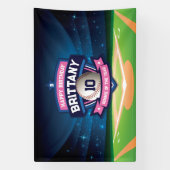 Baseball Birthday banner backdrop (Verticaal)