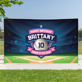 Baseball Birthday banner backdrop
