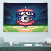 Baseball Birthday banner backdrop (Beurs)