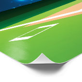 Baseball Birthday banner backdrop Perfect Poster (Hoek)