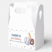 Baseball Birthday Favor Box Bedankdoosjes (Geopend)