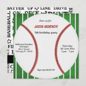 Baseball Birthday Kaart (Voorkant / Achterkant)