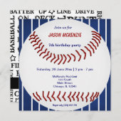 Baseball Birthday Kaart (Voorkant / Achterkant)