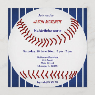 Baseball Birthday Kaart